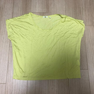 ユニクロ(UNIQLO)のユニクロ ヨガウェア エクササイズ Tシャツ S ライムグリーン(Tシャツ(半袖/袖なし))