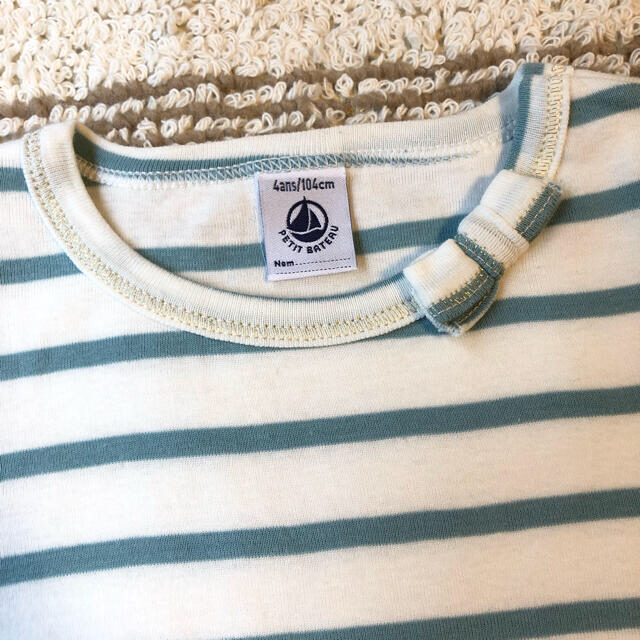 PETIT BATEAU(プチバトー)のプチバトー 半袖 カットソー 4ans キッズ/ベビー/マタニティのキッズ服女の子用(90cm~)(Tシャツ/カットソー)の商品写真