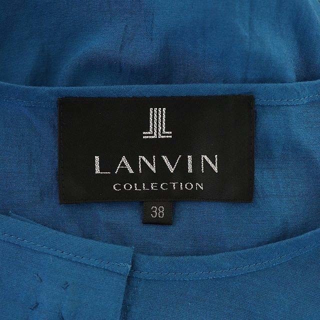 LANVIN(ランバン)のランバン COLLECTION ワンピース ロング ベルト 38 ターコイズ レディースのワンピース(ロングワンピース/マキシワンピース)の商品写真