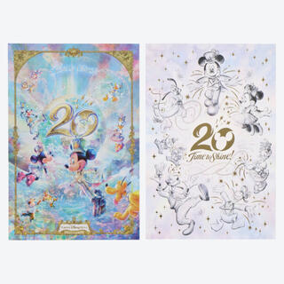 ミッキーマウス(ミッキーマウス)のポストカード2枚セット　ディズニー　ミッキー　TDS20周年(写真/ポストカード)