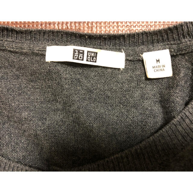 UNIQLO(ユニクロ)の【UNIQLO】ユニクロ　濃いグレーのカーディガン レディースのトップス(カーディガン)の商品写真