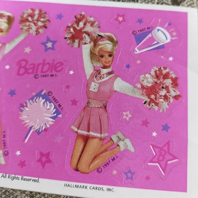 Barbie(バービー)の新品  ♡Barbie♡  激レア  レトロ  シール インテリア/住まい/日用品の文房具(シール)の商品写真