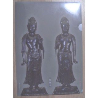 中古：奈良 薬師寺 日光菩薩・月光菩薩 立像 A4クリアファイル(その他)