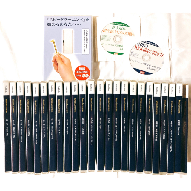 【英語教材】スピードラーニング(1〜24巻)  エンタメ/ホビーのCD(CDブック)の商品写真