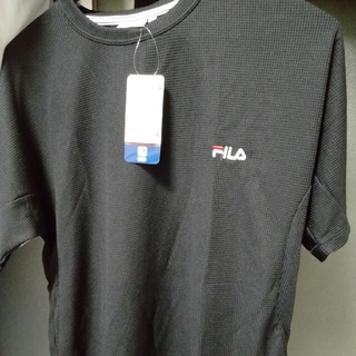 フィラ(FILA)のFILA　ドライメッシュTシャツ　Mサイズ　ポリエステル100%製　黒88-96(Tシャツ/カットソー(半袖/袖なし))