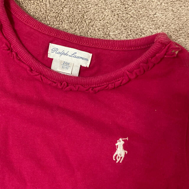 Ralph Lauren(ラルフローレン)の【美品】ラルフローレン Tシャツ トップス 24m(90cm) キッズ/ベビー/マタニティのキッズ服女の子用(90cm~)(Tシャツ/カットソー)の商品写真