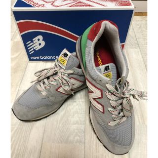 ニューバランス(New Balance)の美品　ニューバランス M996 グレー/グリーン/レッド MADE IN USA(スニーカー)