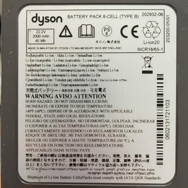 Dyson(ダイソン)のDyson ダイソン　掃除機　本体　一式　DC45   サテンブルー スマホ/家電/カメラの生活家電(掃除機)の商品写真