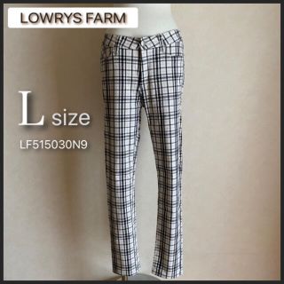 ローリーズファーム(LOWRYS FARM)のLOWRYS FARM ローリーズファーム ストレッチ パンツ チェック (カジュアルパンツ)