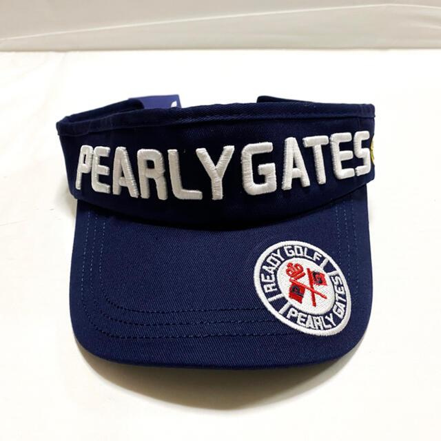 PEARLY GATES(パーリーゲイツ)のパーリーゲイツ サンバイザー PEARLY GATES ゴルフ フリー 未使用品 スポーツ/アウトドアのゴルフ(その他)の商品写真