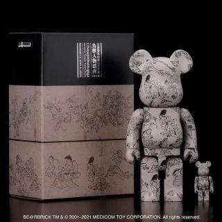 メディコムトイ(MEDICOM TOY)のベアブリック　BE@RBRICK 鳥獣人物戯画 第弍集 100% & 400%(アート/エンタメ/ホビー)