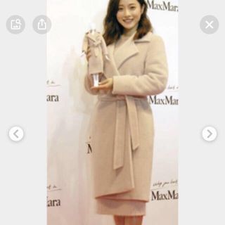 マックスマーラ(Max Mara)のMAXmará石原さとみ着用　白タグアルパカ　コート(ロングコート)