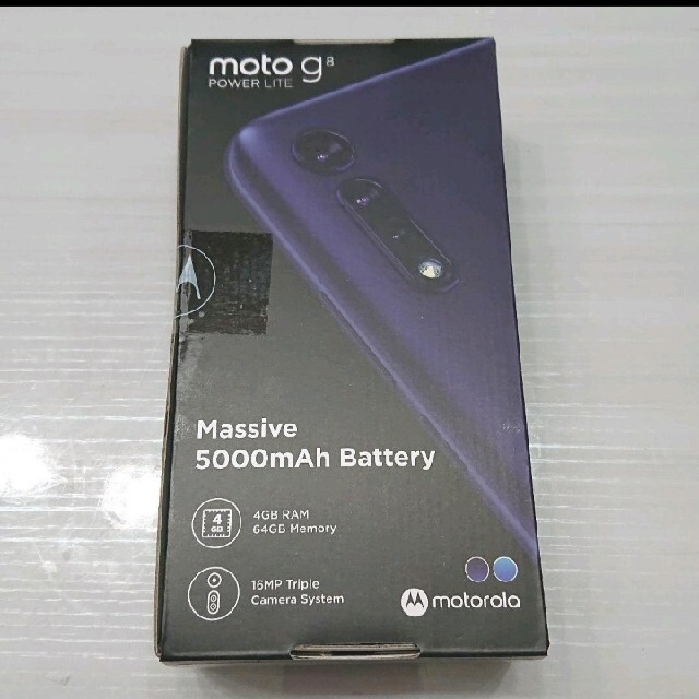 値下げ モトローラMotorola moto g8 power lite 4GB