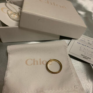 クロエ(Chloe)のChloe' クロエ ホリー リング ベージュ ゴールドメタル 11号(リング(指輪))
