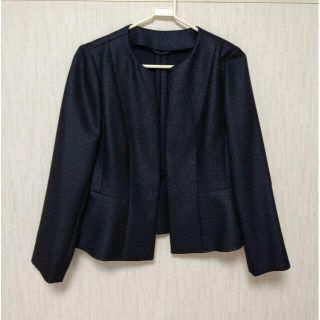 アナイ(ANAYI)の【80%オフ・送料込】美品　アナイ ANAYI ジャケット ネイビー 36号(ノーカラージャケット)