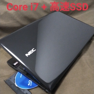 エヌイーシー(NEC)の高スペック/第4世代 i7/タッチパネル/高速SSD/ブルーレイ/ノートパソコン(ノートPC)