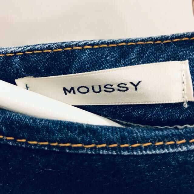moussy(マウジー)のMOUSSY  COCOON SLEEVE FLARE デニムワンピース レディースのワンピース(ロングワンピース/マキシワンピース)の商品写真
