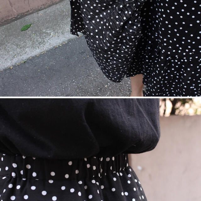 OHOTORO(オオトロ)のohotoro berry dot skirt レディースのスカート(ひざ丈スカート)の商品写真