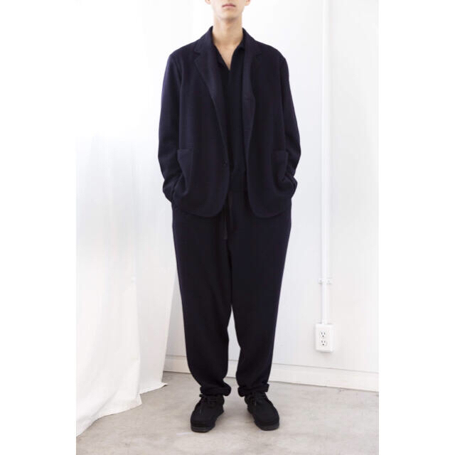 COMOLI 21ss シルクジャケット シルクテーパードパンツ セットアップ