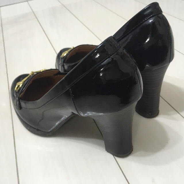エナメルエレガントパンプス レディースの靴/シューズ(ハイヒール/パンプス)の商品写真