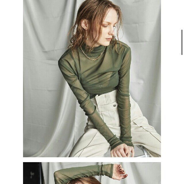 ALEXIA STAM(アリシアスタン)のjuemi tulle turtle neck レディースのトップス(カットソー(長袖/七分))の商品写真