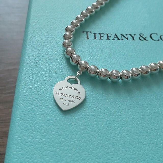 Tiffany ブルー リターントゥ ハートタグ ビーズ ブレスレット