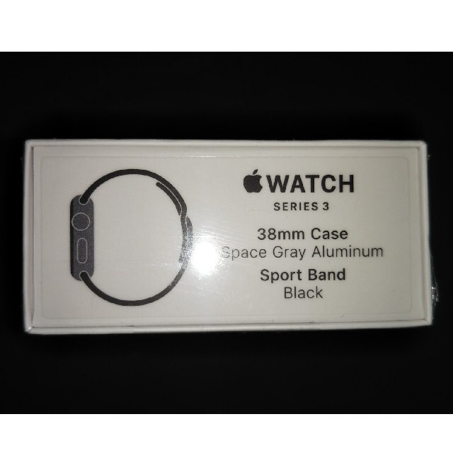 Apple Watch(アップルウォッチ)の新品 未開封 apple watch seris 3 38mm 送料込 スマホ/家電/カメラのスマートフォン/携帯電話(その他)の商品写真