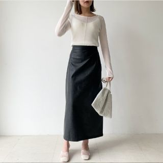 ジャーナルスタンダード(JOURNAL STANDARD)の【BLACK】'*＊フェイクレザー スカート *＊(ロングスカート)