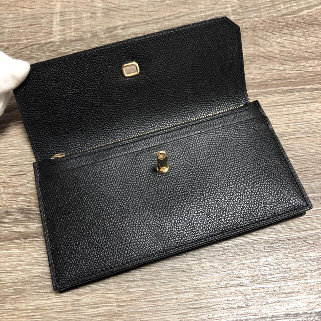 未使用 ヴァレクストラ シティウォレット 長財布 レザー ブラック