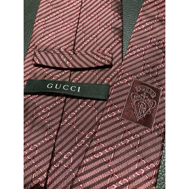 Gucci(グッチ)のGucci グッチ ネクタイ GG柄 パープル ワインレッド メンズのファッション小物(ネクタイ)の商品写真