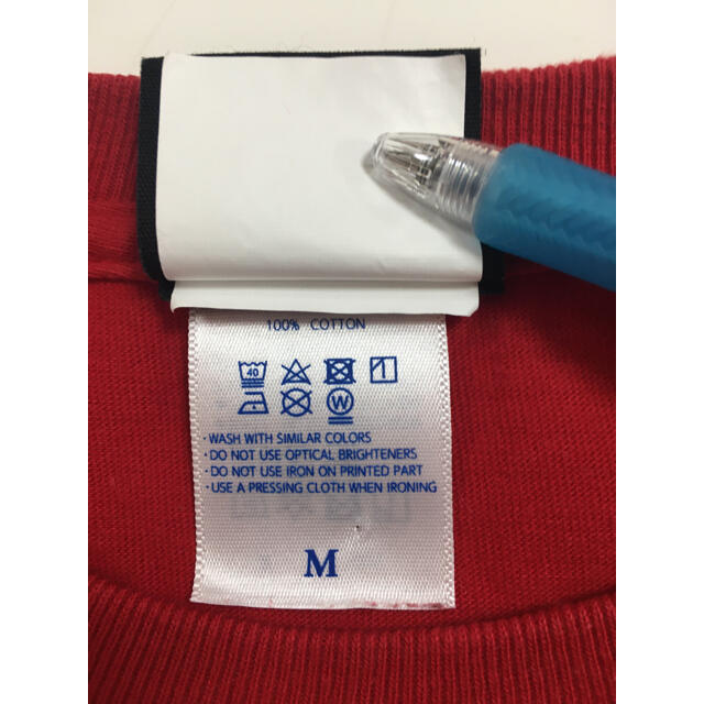 THRASHER(スラッシャー)の袖プリント フロントロゴ フロントプリント ビッグロゴ スラッシャー  赤 メンズのトップス(Tシャツ/カットソー(七分/長袖))の商品写真