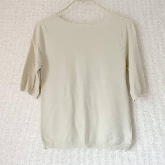 ニット トップス ブルオーバー Vネック シンプル ベージュ メンズのトップス(Tシャツ/カットソー(七分/長袖))の商品写真