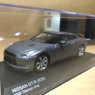 ニッサン(日産)の京商 1/43 日産　GT-R (R35)2008 チタニュウムグレーミニカー (ミニカー)