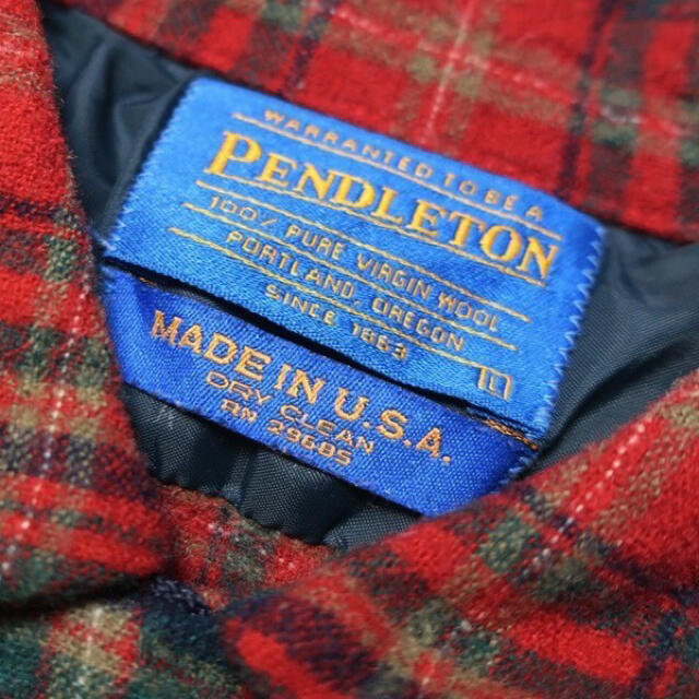 PENDLETON - 90sUSA製 PENDLETON チェック柄 長袖 ウール ネルシャツ Lの通販 by ニブンノイチ｜ペンドルトン ならラクマ