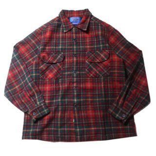 50's PENDLETON ウール チェックシャツ ネルシャツ ペンドルトン