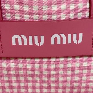 週末限定大幅値下げ！miu miu♥︎キャンバスギンガムチェック 2wayバッグ