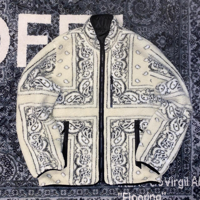 supreme reversible bandana fleece jacket