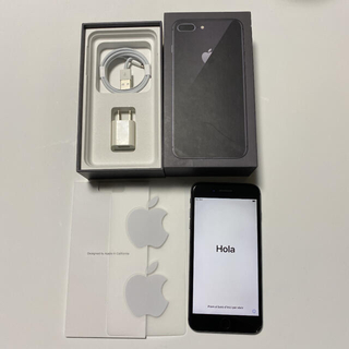アップル(Apple)のiPhone8plus SIMフリー(スマートフォン本体)
