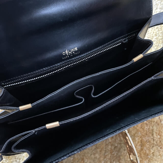 celine - 希少 セリーヌ 馬車金具 ショルダーバッグ 黒 ヴィンテージの