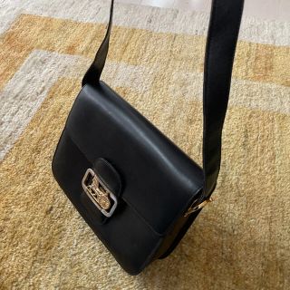 celine   希少 セリーヌ 馬車金具 ショルダーバッグ 黒 ヴィンテージの