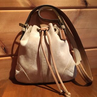 コーチ(COACH)のCOACH スエード ヌバック ショルダーバッグ　ポシェット(ショルダーバッグ)