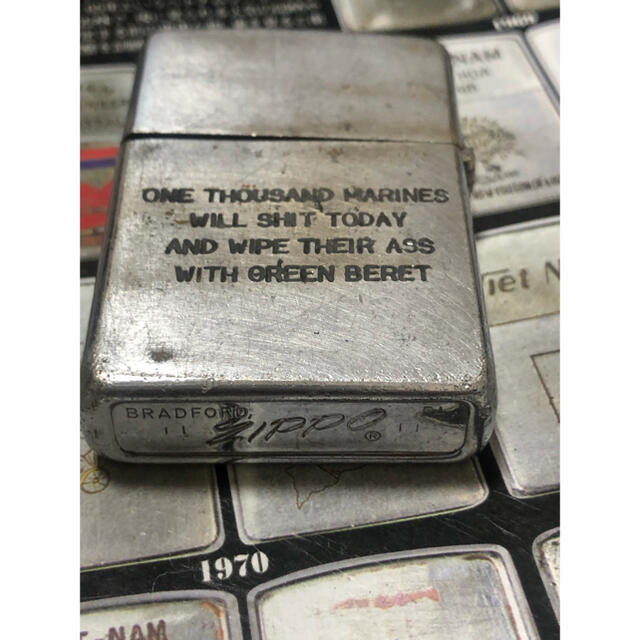 ZIPPO(ジッポー)の【ベトナムZIPPO】本物 1970年製ベトナムジッポー「第一騎兵師団」 メンズのファッション小物(タバコグッズ)の商品写真