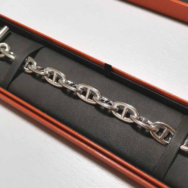 Hermes(エルメス)のエルメス シェーヌダンクル TGM 12コマ シルバー ブレスレット メンズのアクセサリー(ブレスレット)の商品写真