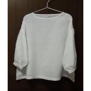 フォグリネンワーク(fog linen work)のfog linen work☆カレントップ☆ホワイト☆難あり(シャツ/ブラウス(長袖/七分))