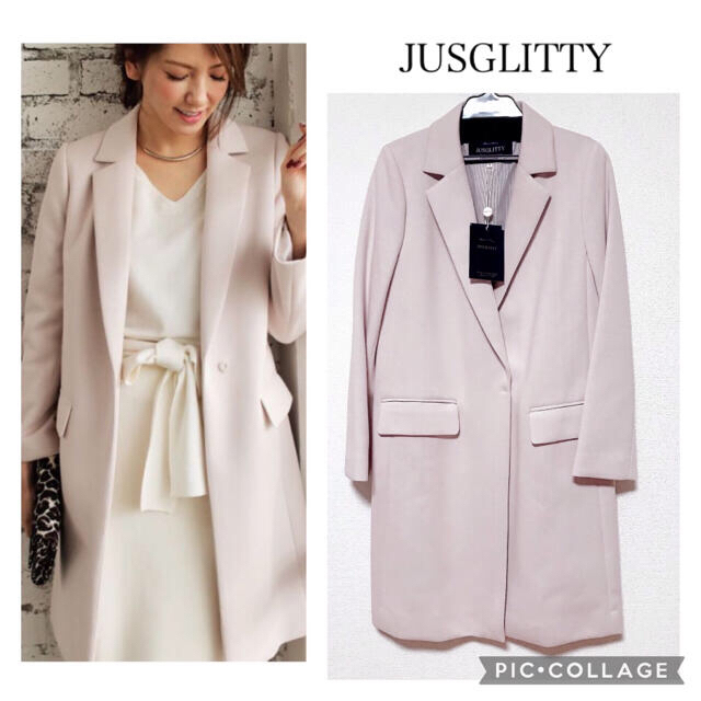 JUSGLITTY(ジャスグリッティー)のかな♪様専用　 レディースのジャケット/アウター(チェスターコート)の商品写真