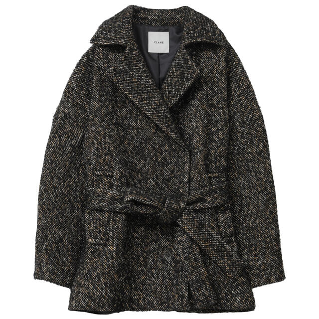 STUDIOUS(ステュディオス)のCLANE クラネ　MIX LOOP TWEED BOX COAT レディースのジャケット/アウター(ブルゾン)の商品写真