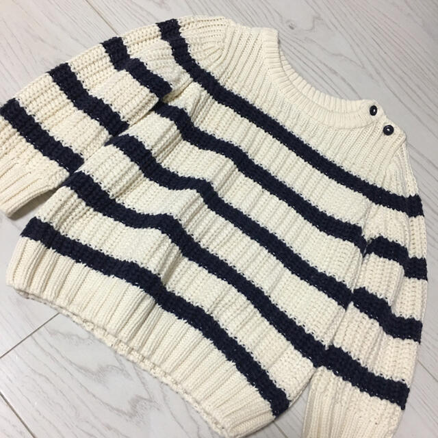 ボーダー gap ニット キッズ/ベビー/マタニティのキッズ服男の子用(90cm~)(ニット)の商品写真