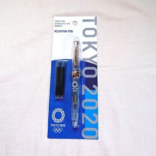 未開封TOKYO2020万年筆金色クリップ(ノベルティグッズ)