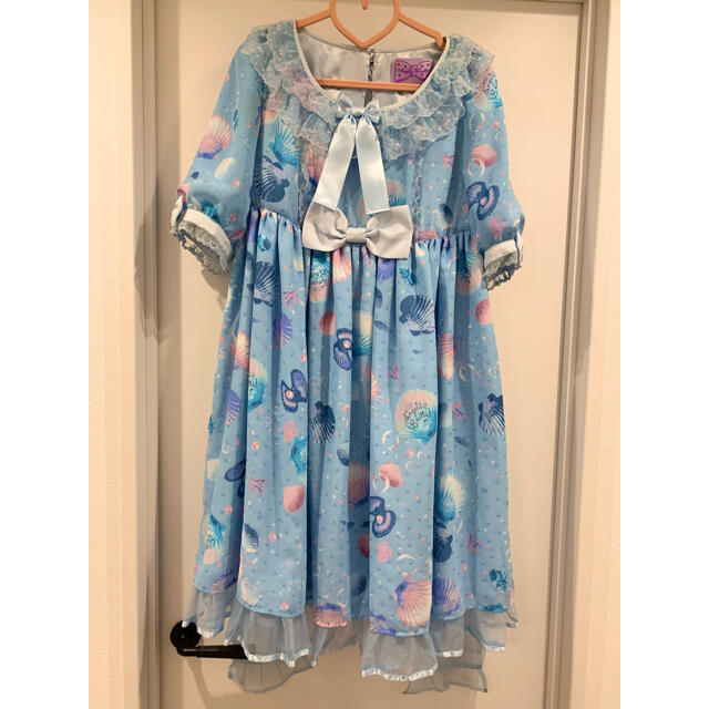 Angelic Pretty(アンジェリックプリティー)のAngelic Pretty Dream Marine サックス ワンピース  レディースのワンピース(ひざ丈ワンピース)の商品写真