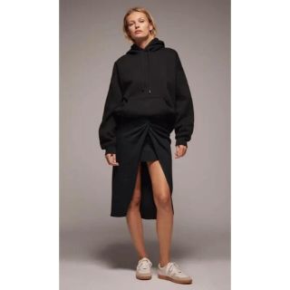 ザラ(ZARA)のZARAスカートドレープディテール(ひざ丈スカート)